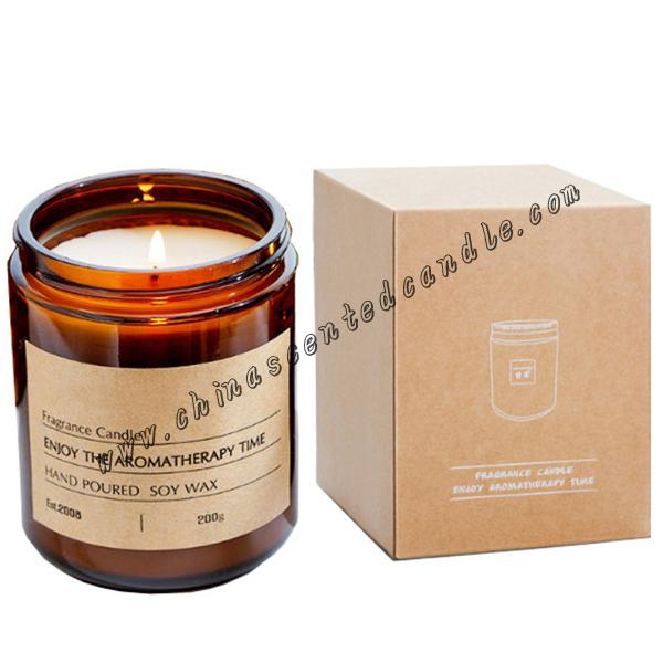 Scented jar candle