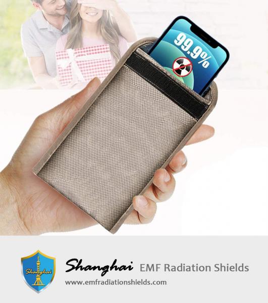 Faraday Bags Upgrade Double Layer Anti Radiation Cell Phone Sleeve Case 5G WiFi RFID Signal Blocker