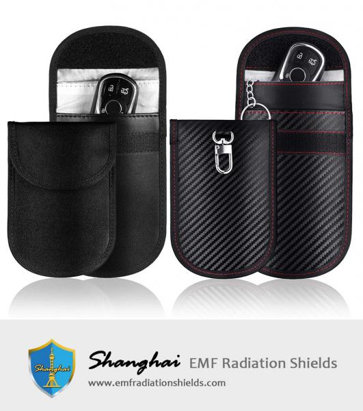 Faraday Key Fob Bags Faraday Cage Protector Car RFID Signal Blocking Cases Anti Theft Fob Protectors Anti-Tracking Pouch