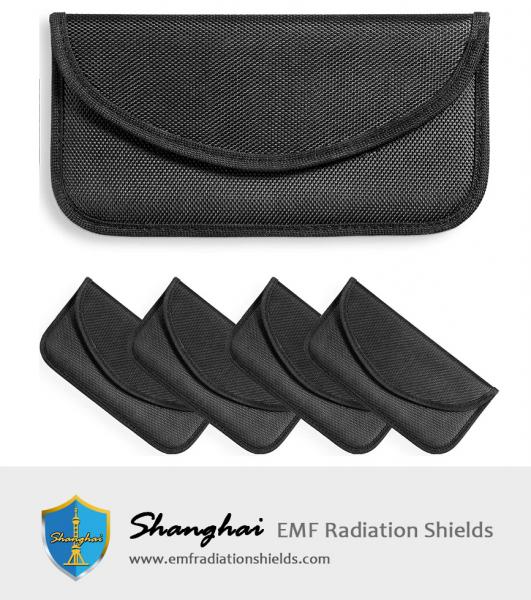 Faraday Phone Signal Blocking Bags RFID Car Key Fob Protectors GPS Anti-tracking Faraday Bags Shielding Pouch Wallets