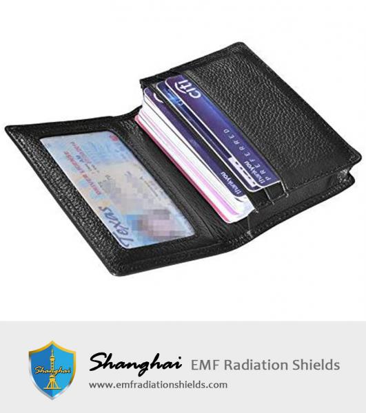 Genuine Leather Business Card Holder Name Card Case Credit Card Wallet with ID Window RFID Blocking