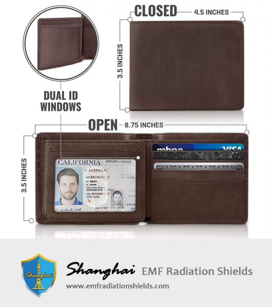 RFID Wallet for Men, Bifold Top Flip, Extra Capacity Travel Wallet