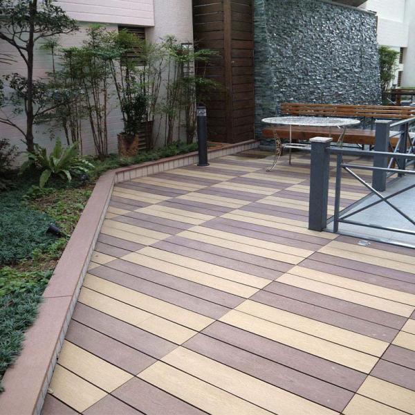 WPC Wood Grain Solid Outdoor Decking